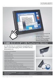 V-800 20,32 cm (8“) USB-Touchscreen Monitor - Krämer Automotive