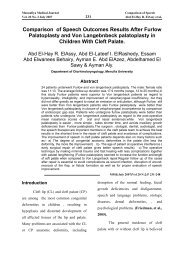 Comparison of Speech Outcomes Results After Furlow Palatoplasty ...