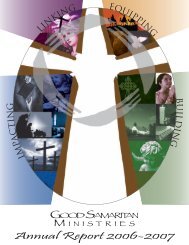 Annual Report 2006-2007 - Good Samaritan Ministries