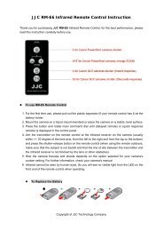 JJC RM-E6 Infrared Remote Control Instruction