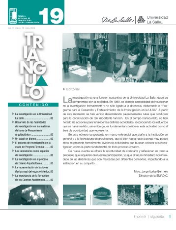 1 imprimir | siguiente Editorial CONTENIDO - EMADyC.org