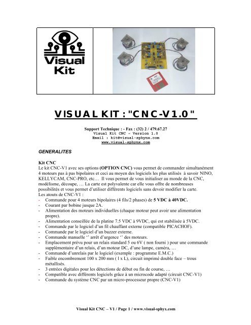 VISUAL KIT : "CNC-V1.0" - Produktinfo.conrad.com