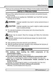 SAFETY PRECAUTIONS CAUTION - Bermar.it