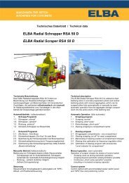 ELBA Radial Schrapper RSA 50 D ELBA Radial Scraper RSA 50 D