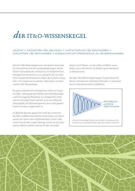 Unternehmensfolder - IT&O Management Consulting GmbH