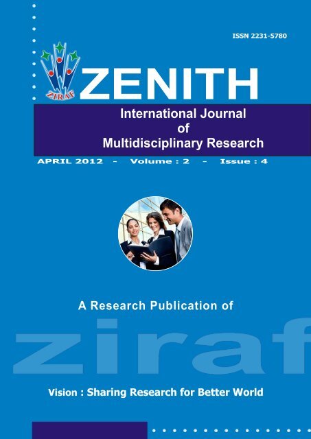 ZENITH IMAGE APRIL 2012 - zenith international journal of ...