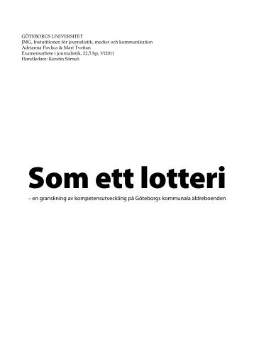 â en granskning av kompetensutveckling pÃ¥ GÃ¶teborgs kommunala ...