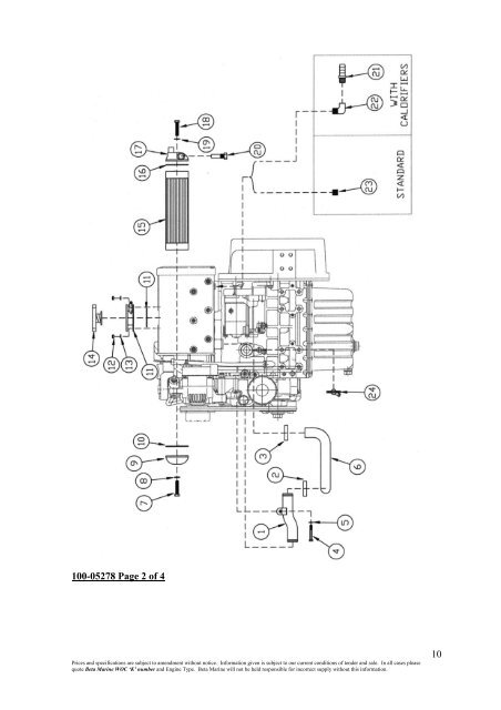 SUPER 5 SERIES 3 CYLINDER ILLUSTRATED ... - Beta Marine