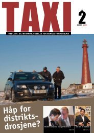 TAXI nr. 2/11 - Norges Taxiforbund