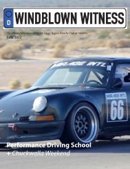 Chuckwalla Weekend - Porsche Club of America | San Diego Region