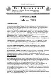 Februar 2005 - Integrierte Gesamtschule Holweide