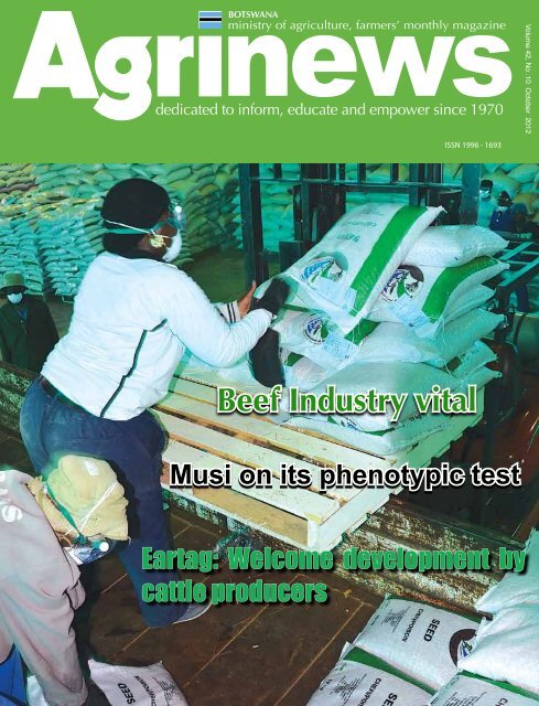 Agrinews October 2012 - Ministry of Agriculture