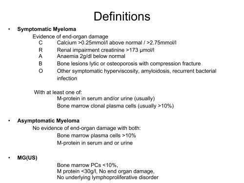Clinical Update - Multiple Myeloma - Dr Grant McQuaker - BOPA