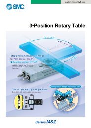 Series MSZ 3-Position Rotary Table - SMC