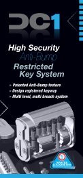 DC-1 Brochure - Master Locksmiths Association of Australasia