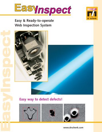 Easy & Ready-to-operate Web Inspection System Easy way to detect ...