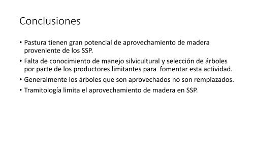 Factores que inciden en el aprovechamiento de madera en ... - Catie