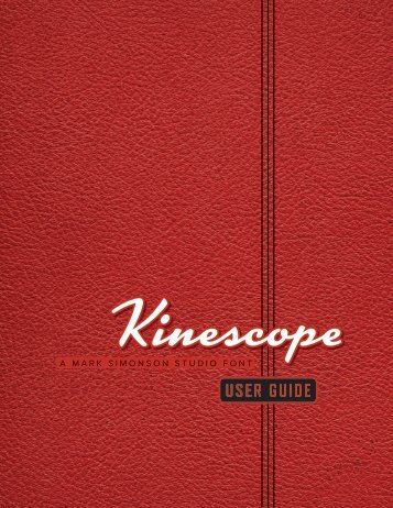 Kinescope User Guide. - Mark Simonson