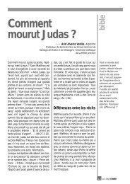 Comment mourut Judas ?