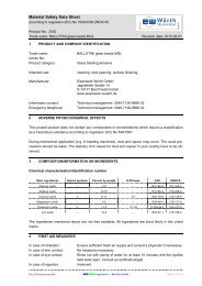 Material Safety Data Sheet according to ... - Eisenwerk Würth