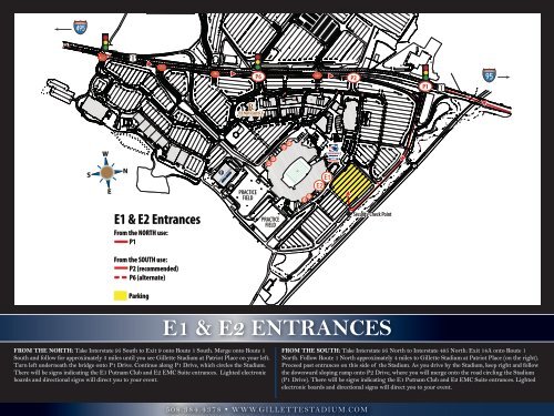 E1 & E2 ENTRANCES - Kraft Sports Group Portal