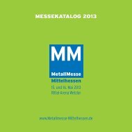 MESSEKATALOG 2013 - Metallmesse-Mittelhessen