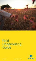 Field Underwriting Guide - BSI / Home | p