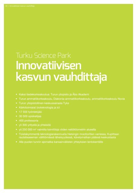 Vuosikatsaus 2012 - Turku Science Park
