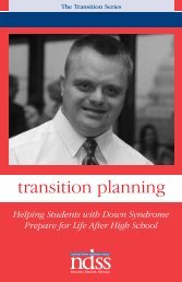 Transition Planning for Students with Down Syndrome