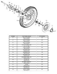 number part name-honda# qty needed 01 axle, fr. wheel 44301-425 ...