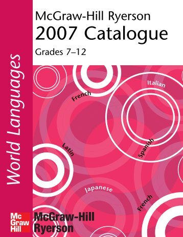 2007 Catalogue - McGraw-Hill Ryerson