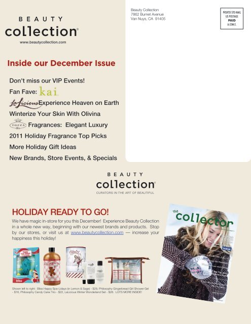 DECEMBER VIP EVENTS - Beauty Collection