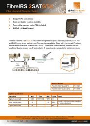 FibreIRS 2SAT GTU - Global Invacom