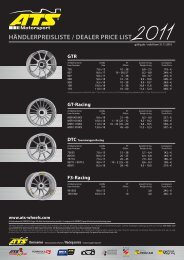 HÄNDLERPREISLISTE / DEALER PRICE LIST