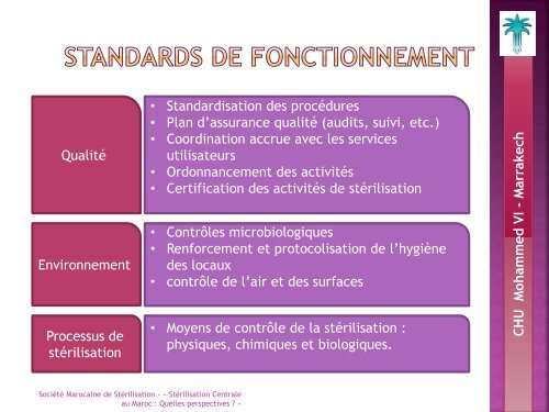 Projet de mise en place d'une stÃ©rilisation centrale - SociÃ©tÃ© Suisse ...