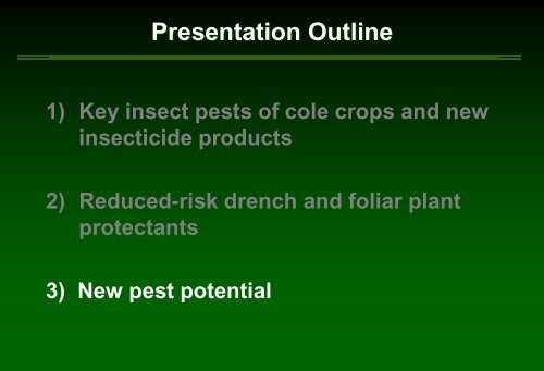 Insect pest management in cabbage - Russell Labs Site Hosting