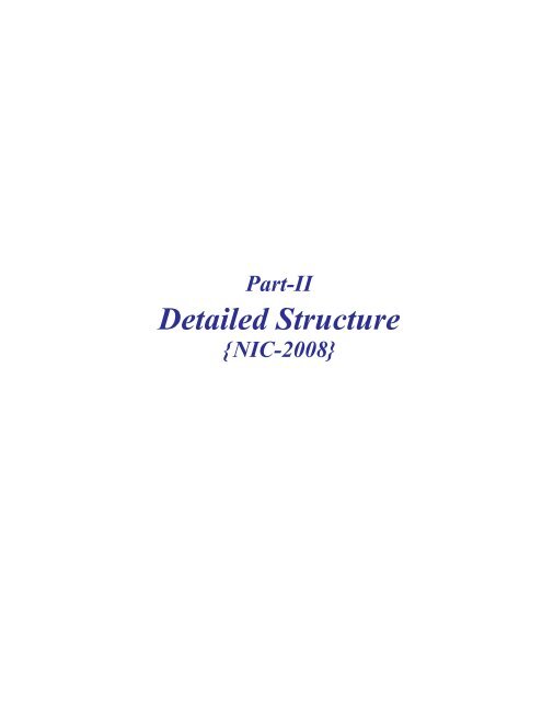 National Industrial Classification 2008 - Ministry of Statistics and ...