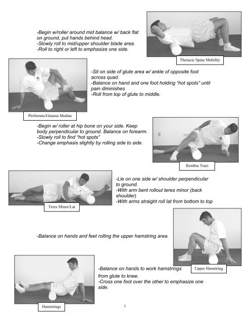 Foam Roller Exercise PDF - Perform Better