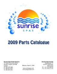 2009 Parts Catalogue - PoolAndSpaCentre