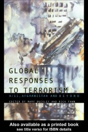 Global Responses to Terrorism: 9/11, Afghanistan and Beyond