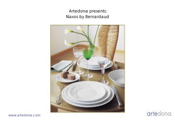 Dinnerware Naxos by Bernardaud - Artedona