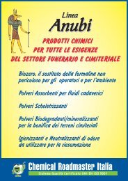 Download Catalogo Linea Anubi - Chemical Roadmaster Italia