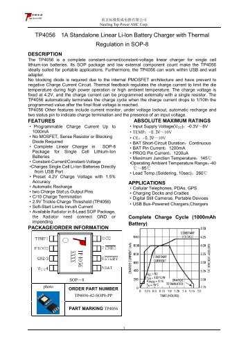 TP4056 datasheet