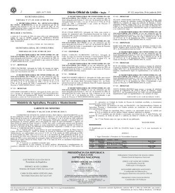 Portaria n° 466, de 24 de Junho de - Ministério da Agricultura ...