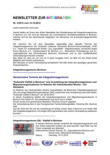 NEWSLETTER ZUR INTEGRATION - Aktionsbüro Einbürgerung