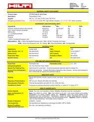 MSDS - CF 810 Crack & Joint Foam - Label