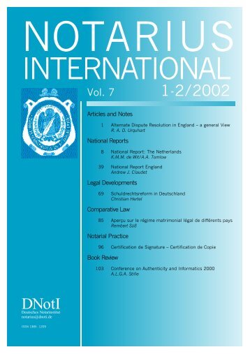 Vol. 7 - Notarius International