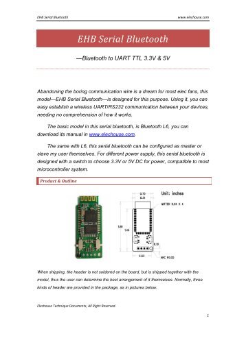 EHB Serial Bluetooth.pdf - Elechouse