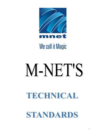 MNET Technical Standards Document - (M-Net) Corporate