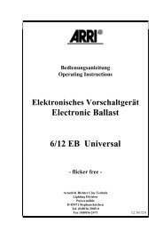 Electronic Ballast 6/12 EB Universal - Arri